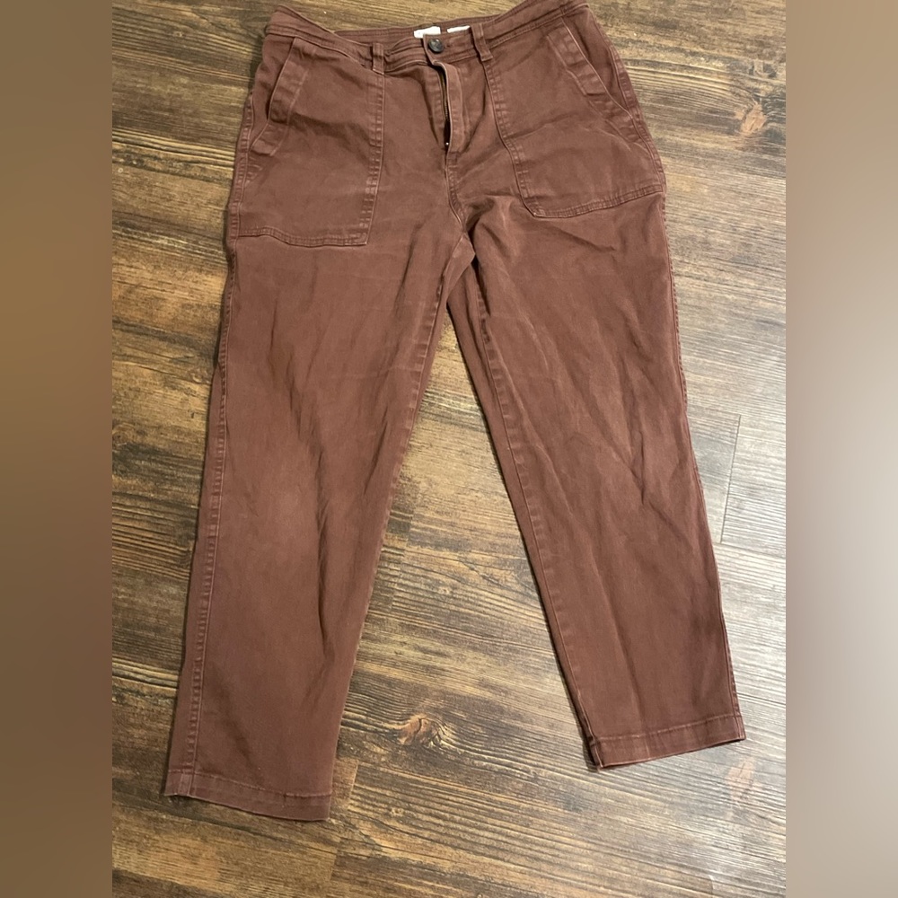 Brown straight jeans